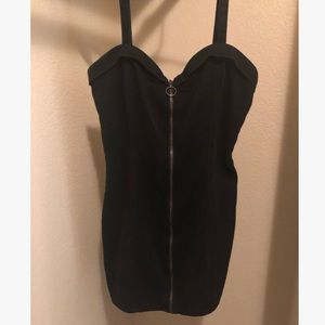 Forever 21 black denim dress